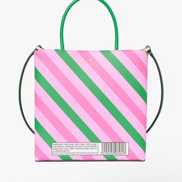 🩷♠️💚KATE SPADE🩷♠️💚Pink Multi Treat Yourself Bubble Gum Mini Tote/NWT - Picture 2 of 9